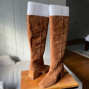 Size 6.5 Brown suede Sam Edelman knee high boots